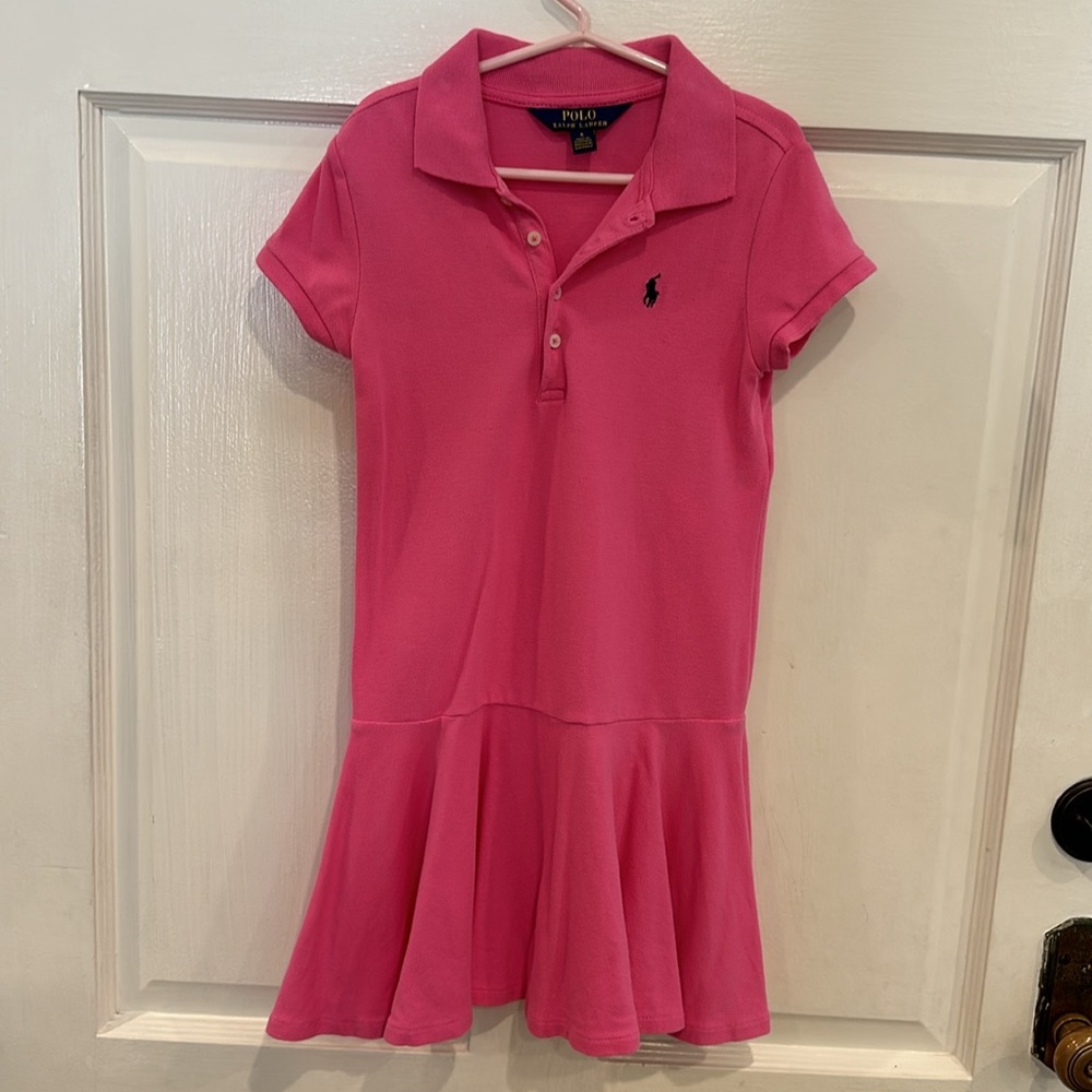 Polo by Ralph Lauren Girls Pink Dress Size 6